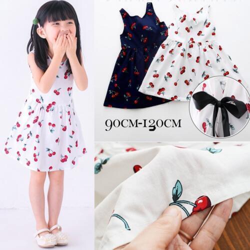 Baby Girls Sleeveless Dress Baby Girl Clothes Summer Kids Cotton Princess Dress Outfit Children Print Floral Slip Dresses