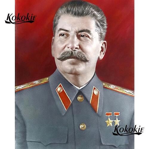 Diy 5d diamond embroidery Stalin pattern Picture of Rhinestone diamond painting with square stones handmade mosaic decoration