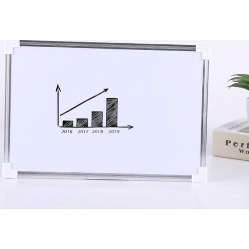 Double Side Magnetic Whiteboard Office School Dry Erase Pen Board Magnets Buttons Writing N9N4