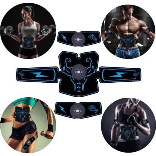 Electrostimulation Muscle Stimulator EMS Abdominal Vibrating Belt ABS Muscular Hip Trainer Massage Home Gym Fitness Equipment