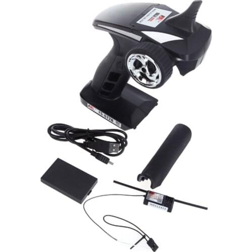 FS-GT2B 2.4G 3CH Radio Model Remote Control Transmitter & Receiver for RC Car Boat