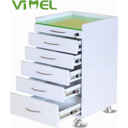 Automatically Rutern 5 Drawer Slider Mobile Medical Dental Furniture Cabinet Clinic Cabinet Hospital Cabinet With Wheel Storage