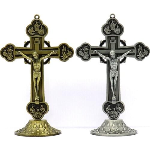 HeyMamba Catholic Apostle Wall Cross Crucifix Saint Wall Hanging Cross Jesus Christ Church Religious Weeping Cross