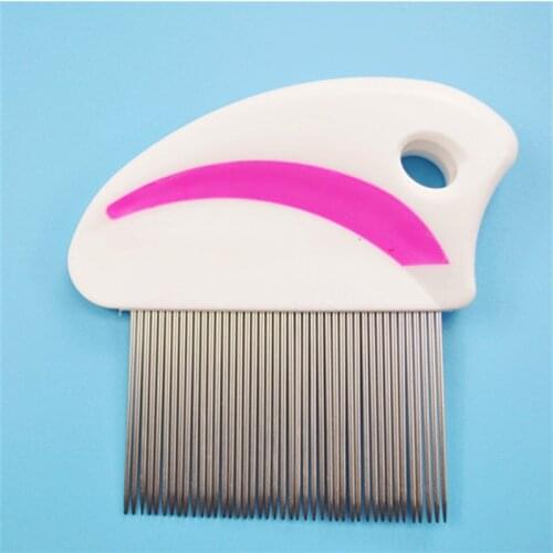 Hot Pet Dog Hair Flea Comb Stainless Steel Pin Dog Cat Grooming Brush Comb Cleaning Tool Dog Toys Pet Products