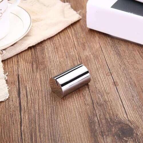 Card Holder Stainless Steel Menu Holder Business Card Name Display Stand Rack Price Card Holder For Hotel Buffet