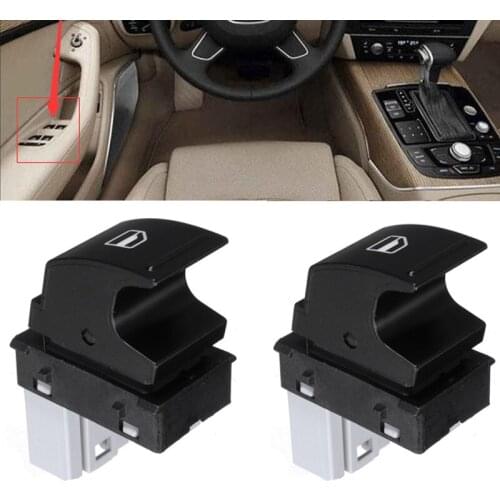 2Pcs 3 Pins Electric Power Window Control Button Red Light Switch Interior Parts 7L6959855B For Volkswagen For Skoda Fabia Combi