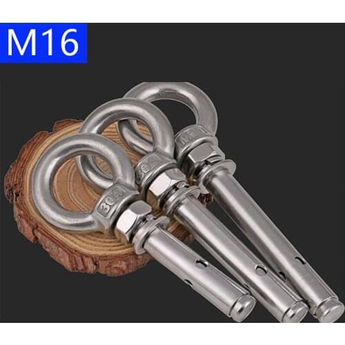 M16 16mm Concrete Sleeve Anchors Lifting Eye Expansion Bolts 304 Stainless Steel A2 - 70