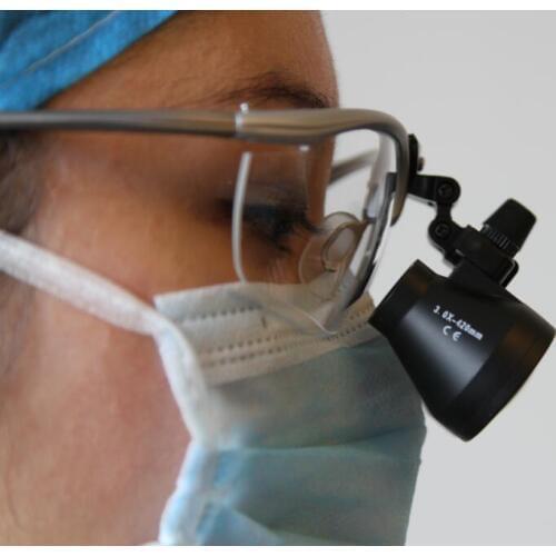 TAOS 3.0X magnification medical dental loupe metal frame replaceable myopic near sighted glasses surgical operation magnifier