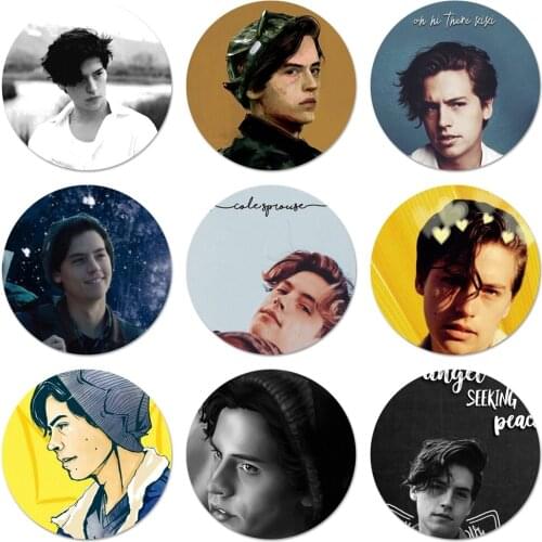 American TV Riverdale Jughead Jones Bling Icons Pins Badge Decoration Brooches Metal Badges For Clothes Backpack Decoration 58mm