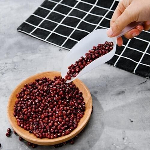 Mini Plastic Ice Scoop Measuring Scoops Multifunctional Frosted Transparent Small Shovel Kitchen Bar Dessert Buffet Scoop