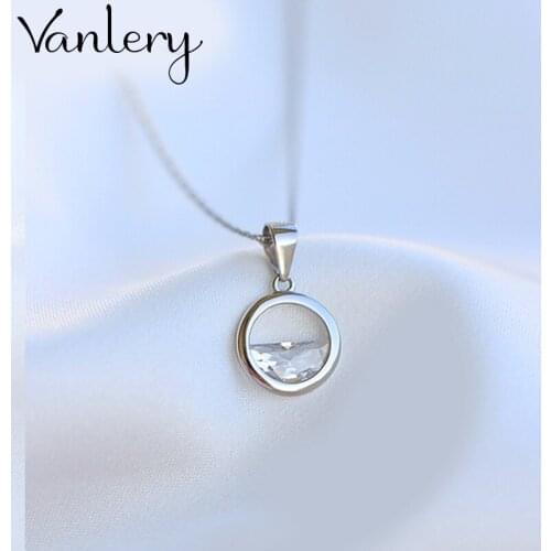 Fashion Long Zircon Circle Necklace Pendant For Women Choker Necklaces Holiday Beach Statement Boho Jewelry 2021