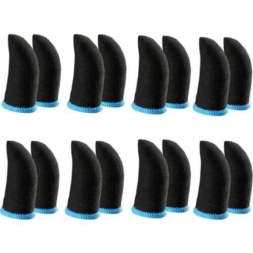 New 18-Pin Carbon Fiber Finger Sleeves For PUBG Mobile Games Press Sn Finger Sleeves(16 Pcs)