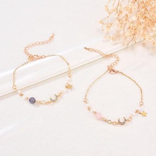 Charm Women Jewelry Bracelet Korea Retro Star Bracelet Valentine Day Gift Color Charming Handmade Beaded Bracelet Accessories