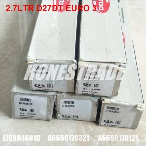 Original common rail injector EJBR04601D R04601D for A6650170321 , A6650170121 2.7LTR D27DT EURO 3
