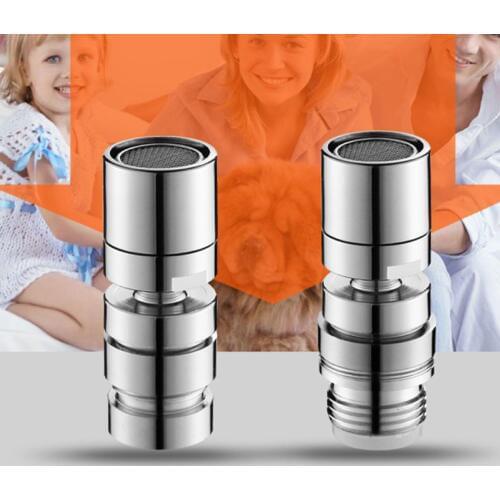 Brass Water Saving Tap Faucet Aerator Sprayer Attachment with 360-Degree Swivel