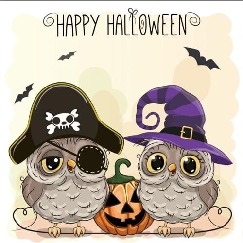 Happy Halloween Owl Metal Cutting Dies Stencil DIY Scrapbooking Album Stamp