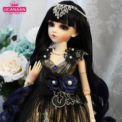 UCanaan 60CM Girls Dolls 1/3 BJD Doll 18 Ball Joints With Full Outfits Dress Wig Shoes Best Gifts For Girls Collection