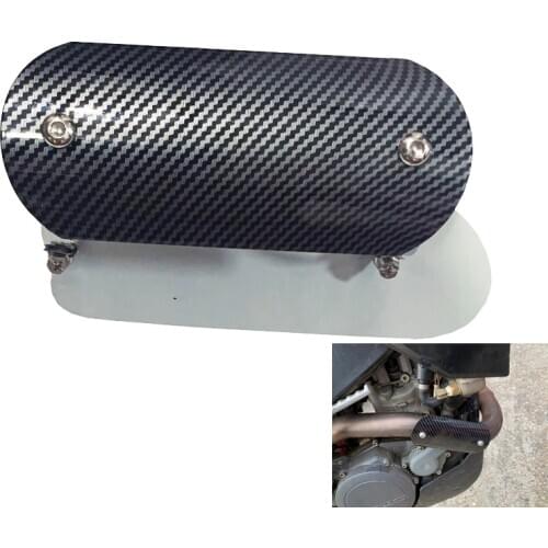 Universal Motorcycle Exhaust Pipe Carbon Fiber Protector Heat Shield Cover Guard Anti-scalding For Honda, Suzuki, Masaya, Kawasa