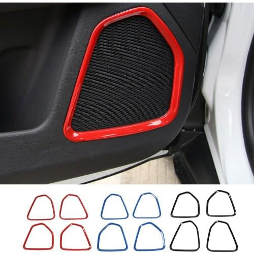 Interior Mouldings ABS Door Speaker Ring Decoration Trim Cover Fit for Jeep Compass 2017-2021 Car Accessories