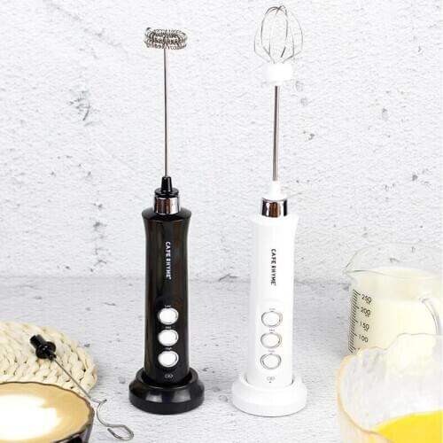 USB Charging Electric Mixer Blender Milk Frother Handheld Stainless Bubble Maker Whisk For Coffee Cappuccino
