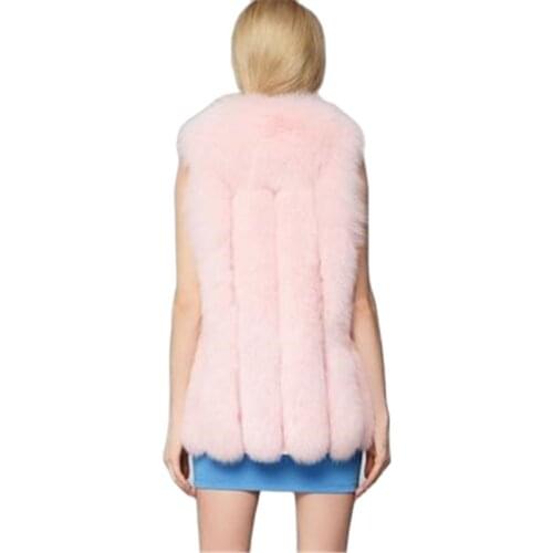 Woman Plus Size Imitation Fur Vest Coat Faux Fox Warm Female Thick Coat Vests Winter Furs Female Thick Coats Jacket Gilet Veste