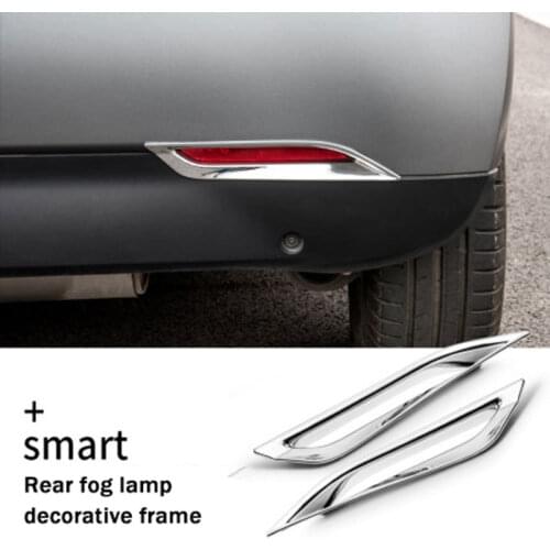 Auto Rear Fog Lamps Frame Decorative Shell For Smart Fortwo 453 Car Sticker Accessories Exterior Styling Modification 2 Pcs