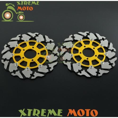 2Pcs Black Motorcycle Front Floating Brake Disc Rotor For GSX600 R GSXR600 GSXR750 GSXR1000 GSXR1300 TL1000T TL1000S