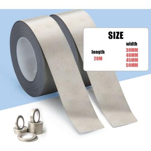 20M/Roll Adhesive Conductive Fabric Cloth Tape RF/EMI/EMF Shield Tape For LCD EMI Anti-Radiation Shield Single Side Glue