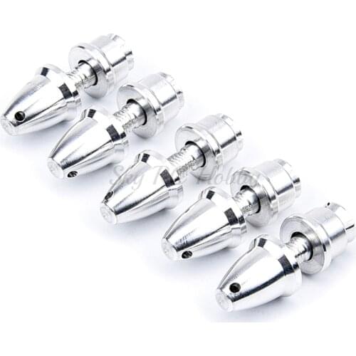 3.17mm RC Aluminum Bullet Propeller Adapter Holder for Brushless Motor Prop - 5pcs/set