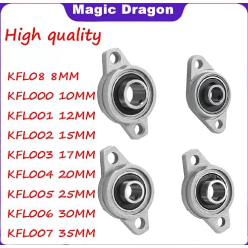 10PCS KFL000 KFL004 KFL005 KFL006 KFL08 KL08 FL08 08 8 12mm Pillow Block rhombic Bearing Zinc Alloy Insert linear Bearing Shaft