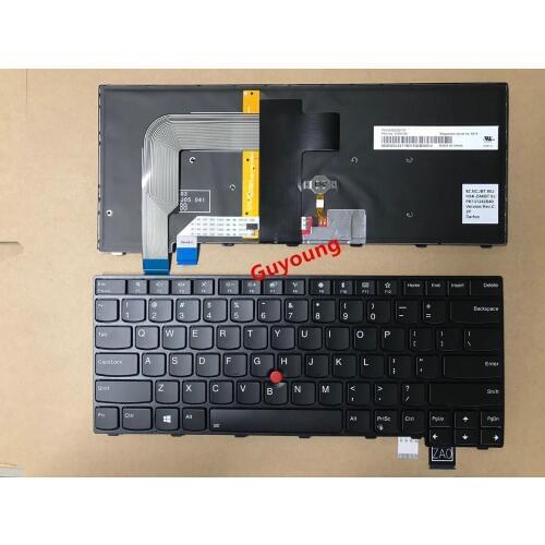 95%new English Backlit Keyboard for LENOVO T460S T460P T470S T470P ThinkPad 13 2nd (20J1-20J2) New S2 (2nd Gen 20J3) laptop US