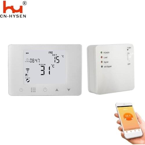 Wireless Wifi Smart Thermostat for Gas Boiler Temperature Controller USB Powered Works with Google Home Alexa