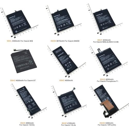 BM3L BM3M BM4F BM4N BM4R BM4E BM4D BM4G BM4M Battery For Xiaomi Mi 9 SE 9Lite A3 CC9E 10 Pro 5G 10Lite Pocophone F1 9T Batteries