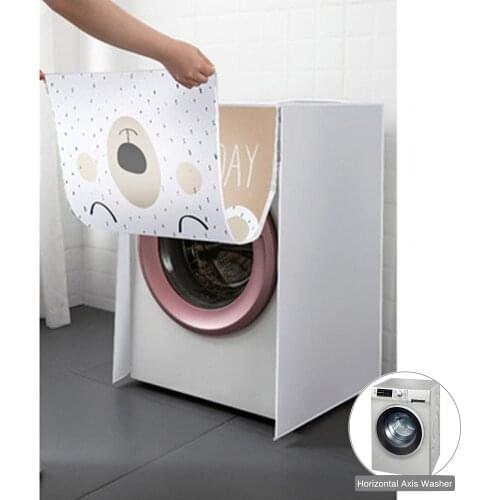 Front Loading Washing Machine Cover Drum Washing Machine Cover Dust Cover Waterproof Case Household Goods