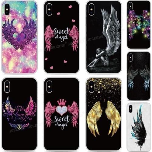 Tpu Soft Silicone Angel Wings Cover Cases For Blackview A80 A60 BV9600 BV6300 Pro Phone Case Back Protective Cover Fundas