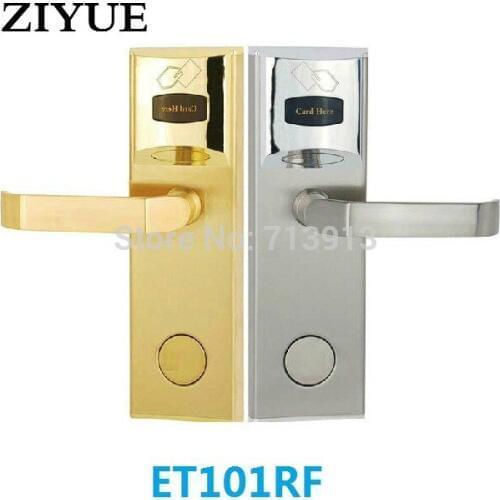 Zinc Alloy Stainless Steel Electronic Manual Key RFID Card Hotel Smart Card Door Lock ET101RF