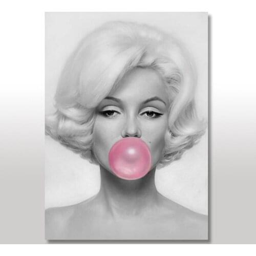 Wood Table Pink Gummy Marilyn Monroe