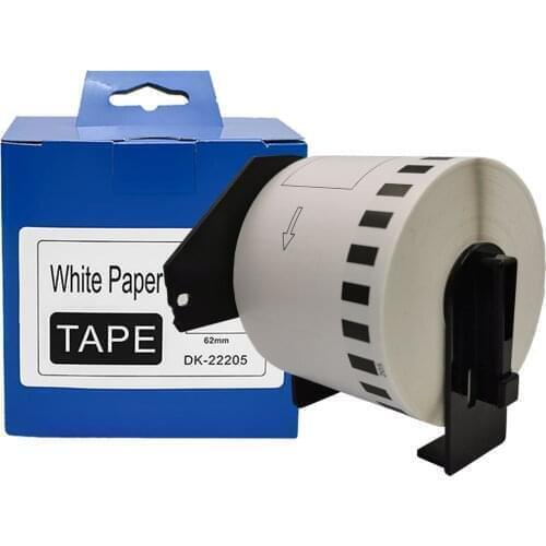 Sonar 2-3/7" x 100' Multipurpose Label Compatible with Brother DK 2205 Work with QL570 QL700 QL720NW QL810 Printers Blank White