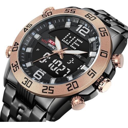 KAT-WACH Men's Watch With Double Dial