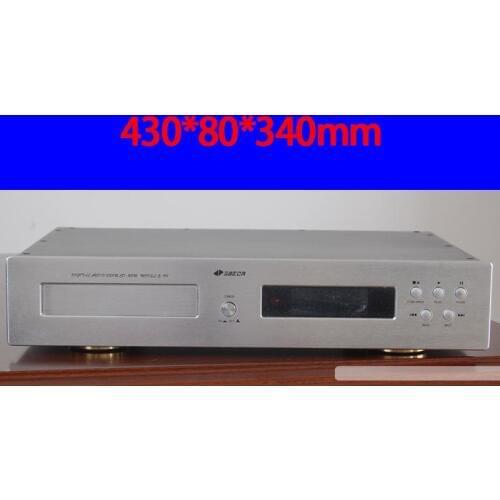 KYYSLB 430*80*340mm S-911 New Version Power Amplifier Chassis Box House DIY Enclosure with Switch Feet Amplifier Case Shell