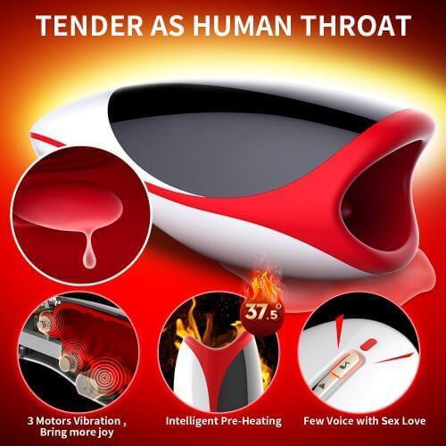 Silica gel Speed Electric Masturbator Artificial Vagina Masculino Automatic Oral Masturbation Cup Sex Toys Fors Men Pocket Pussy