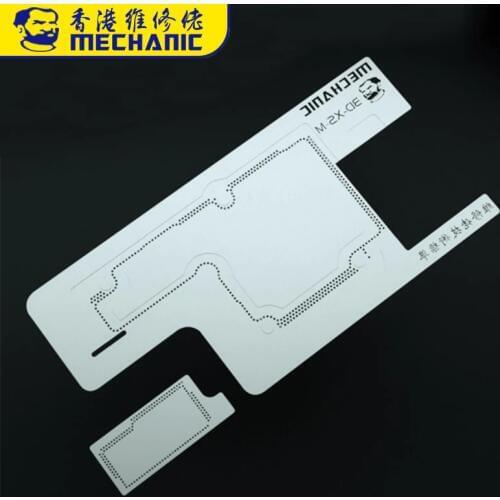 MECHANIC 3D BGA Reballing Stencil Kit Planting Tin Template Net for iPhone XR XS XS MAX Middle Layer Motherboard Reballing Plate
