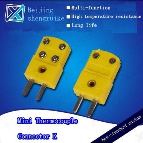 Mini Thermocouple Connector K Flat pin Male and Female