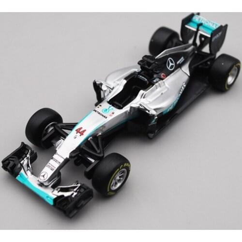 1:43 Mercedes-Benz W07 F1 racing model Hamilton 44 Rossburg 6th 2016