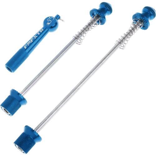 Mountain Road Bike Skewer Set Bike Quick Release QR Front and Rear Skewers Axle Bicycle Parts 145/183mm Black/Gold/Blue/Red