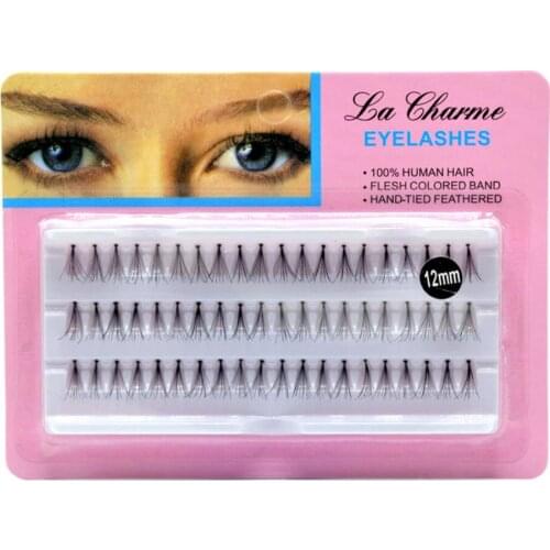 10D Eyelashes Bundles Individual Handmade Natural 60 Clusters Natural Soft False Eyelash Extension Human Hair Lashes Volume Fans