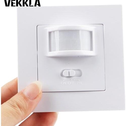 1Pc AC110-240V PIR Infrared Motion Sensor Light Body Detector Wall Lamp Bulb Switch ON OFF 300W Infrared motion sensor set IP20