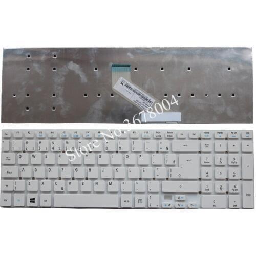 New BR White For Packard Bell LK11BZ LK13BZ VAB70 LS11HR TS11-HR-326RU LV11 TV11-HC TV11-CM VA70 Z5WE1 Brazil Laptop Keyboard