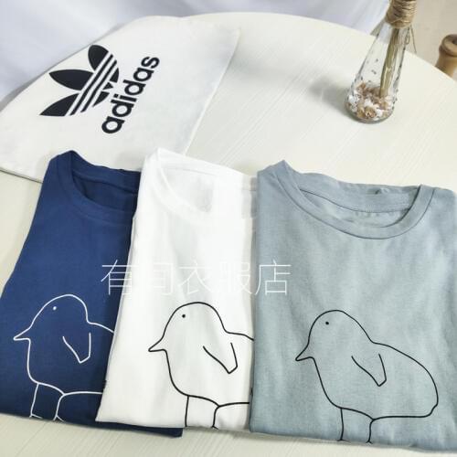 New Fashion Women T Shirt Bird Printed Short Sleeve O-neck Funny T-shirt Casual Women Tee Shirt Streetwear Clothes