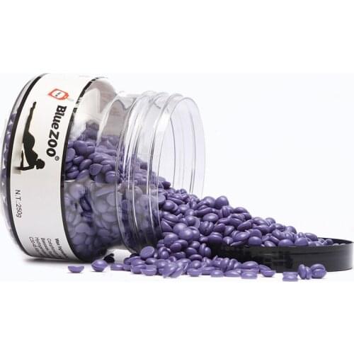 New Bikini Depilatory Wax 250G/Jar Free-Paper Wax Beans Shaving Painless Allergy Moisturizing Melt For All Skin Lavender Flavor